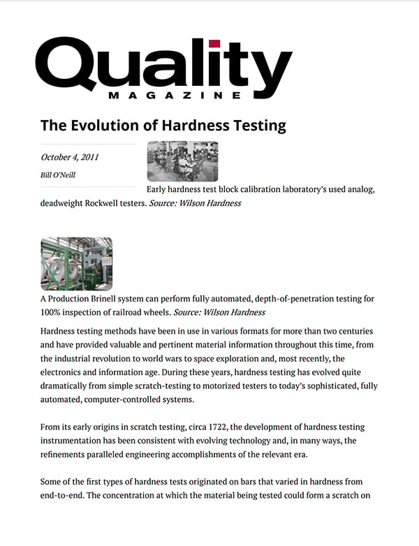 The Evolution of Hardness