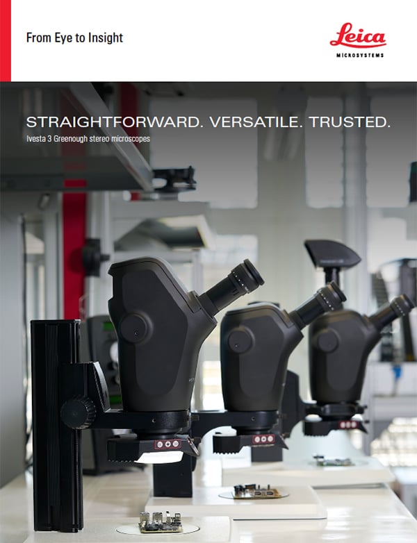 Leica Investa 3 Greenough Stereo Microscopes