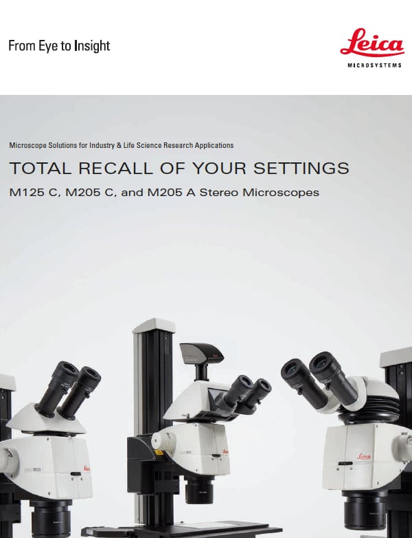 Leica M125 C and M205 C and M205 A Stereo Microscopes