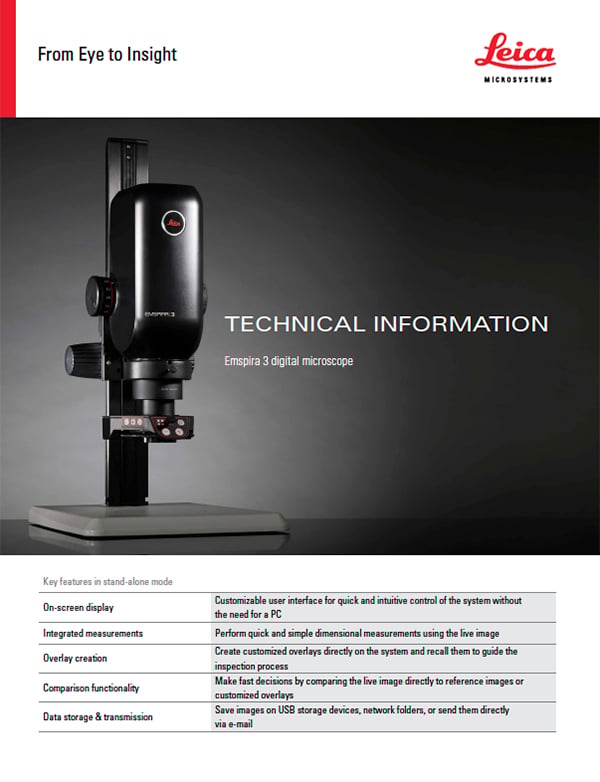 Leica Technical Information Emspira 3 Digital Microscope