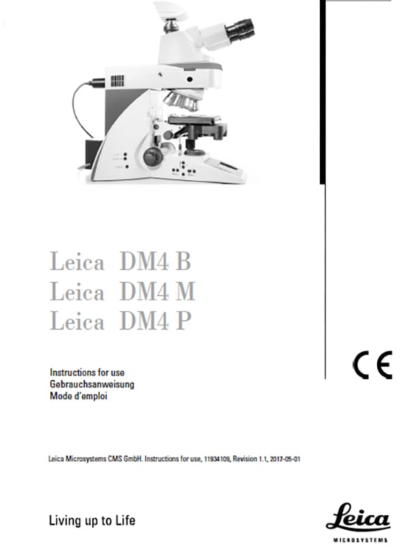 Leica DM4 B DM4 M DM4 P Manual