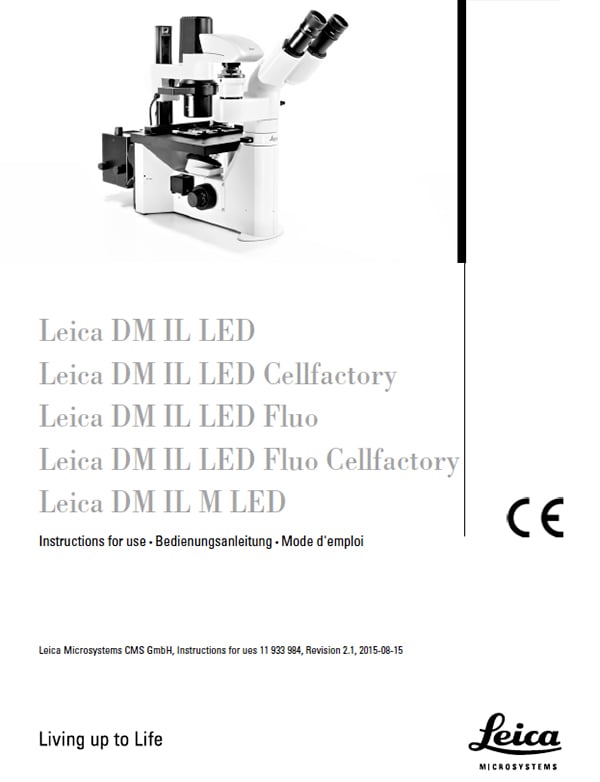 Leica DMIL LED Cellfactory Fluo Fluo Cellfactory M LED Manual