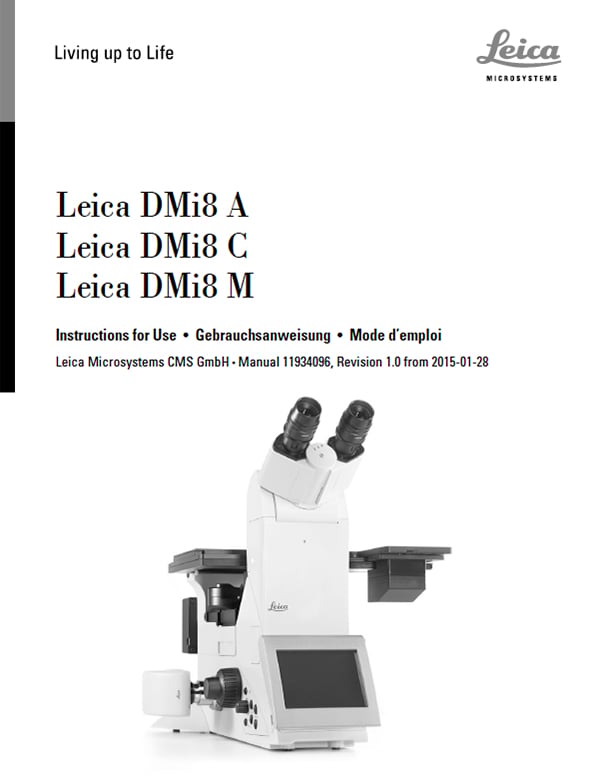 Leica DMi8 M C A User Manual