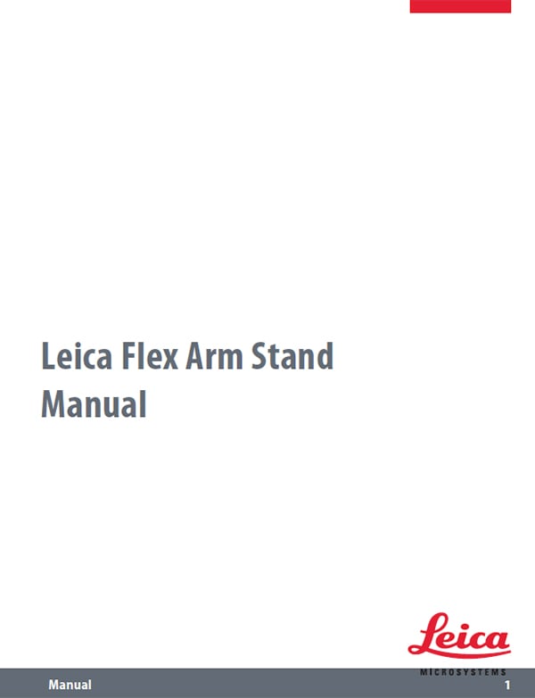 Leica Flex Arm Stand User Manual