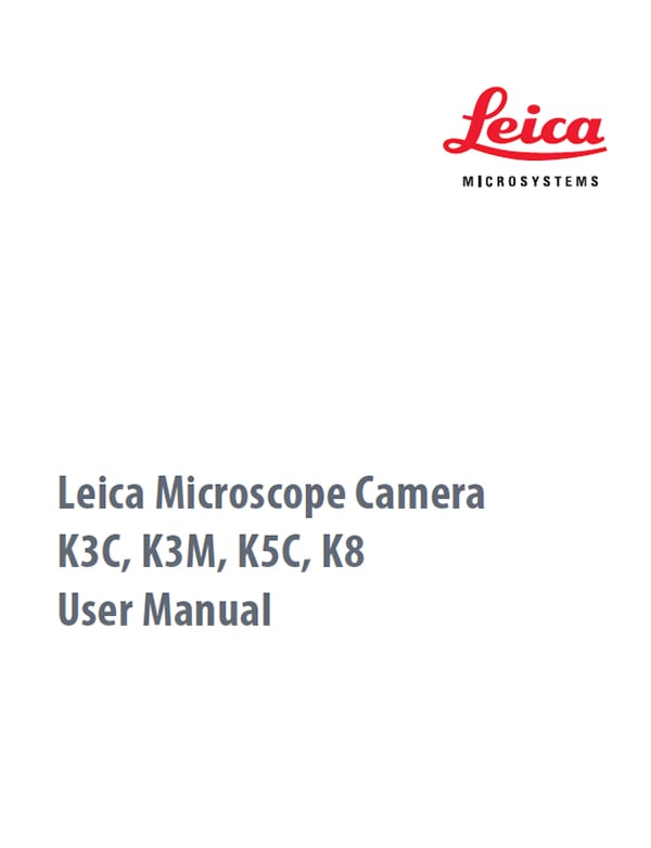 Leica K3C K3M K5C K8 User Manual