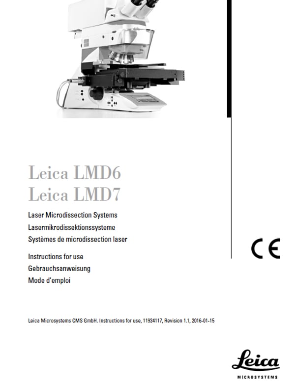 Leica LMD6 LMD7 User Manual