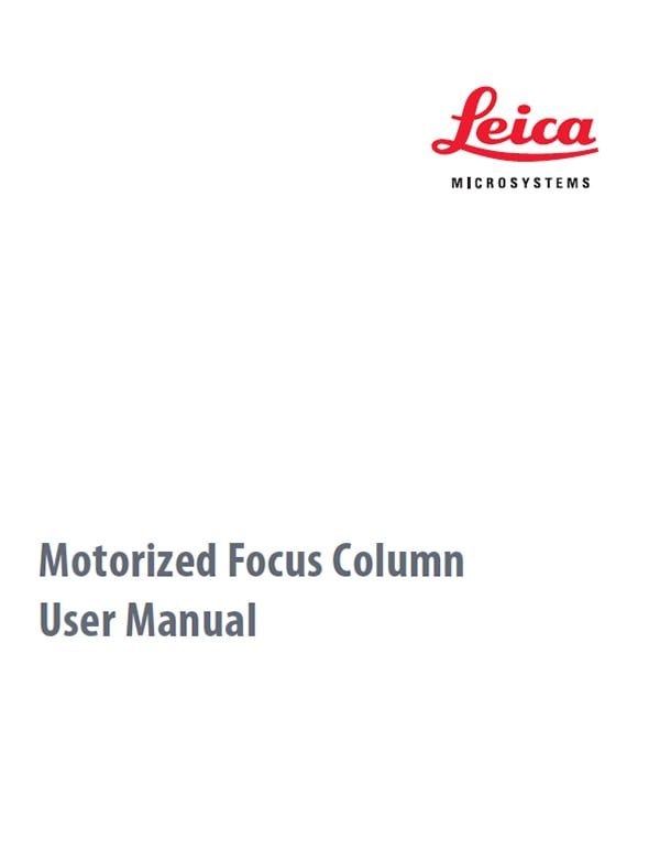 Leica Microscope Camera User Manual