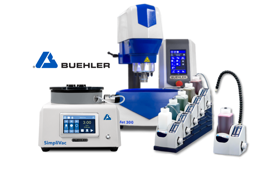 Buehler Sectioning, Mounting, Grinding and Polishing, Consumables, and Image and Analysis Equipment